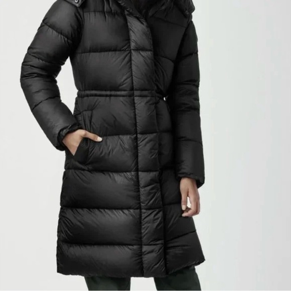 Canada Goose Arosa Parka Black Label in Navy - Picture 3 of 16